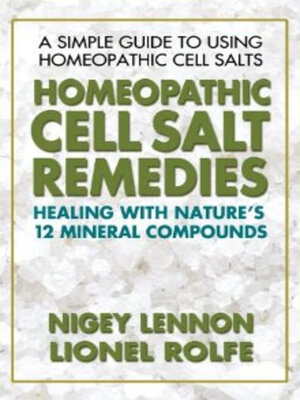 cover image of Homeopathic Cell Salt Remedies